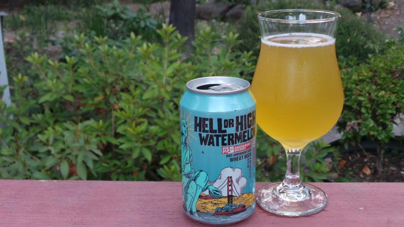 Hell or High Watermelon Wheat Beer from 21st Amendment Brewery — photo 1 of 5