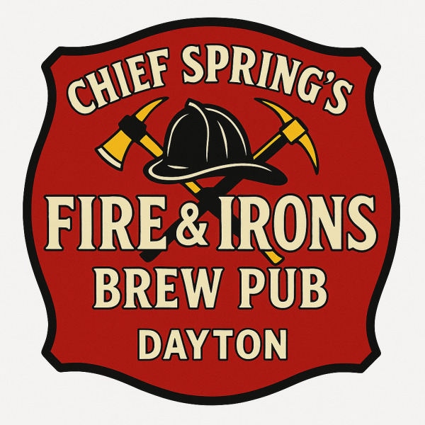 Chief Spring's Fire & Irons Brew Pub logo
