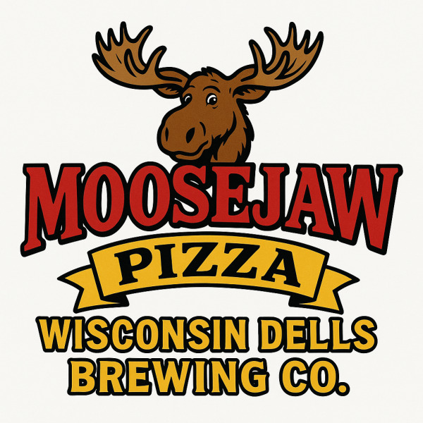 Moosejaw Pizza & Wisconsin Dells Brewing Co. logo